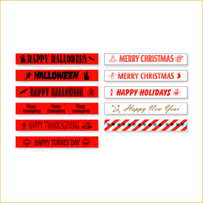 Holiday Event Zone (EZ) Tape (3 Inch)